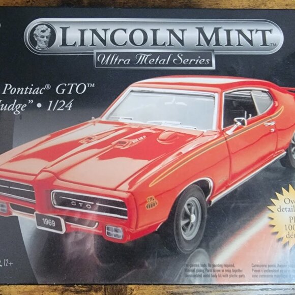 Testors Lincoln Mint 1969 Pontiac GTO The Judge 1/24 Sealed Box - Picture 6 of 6